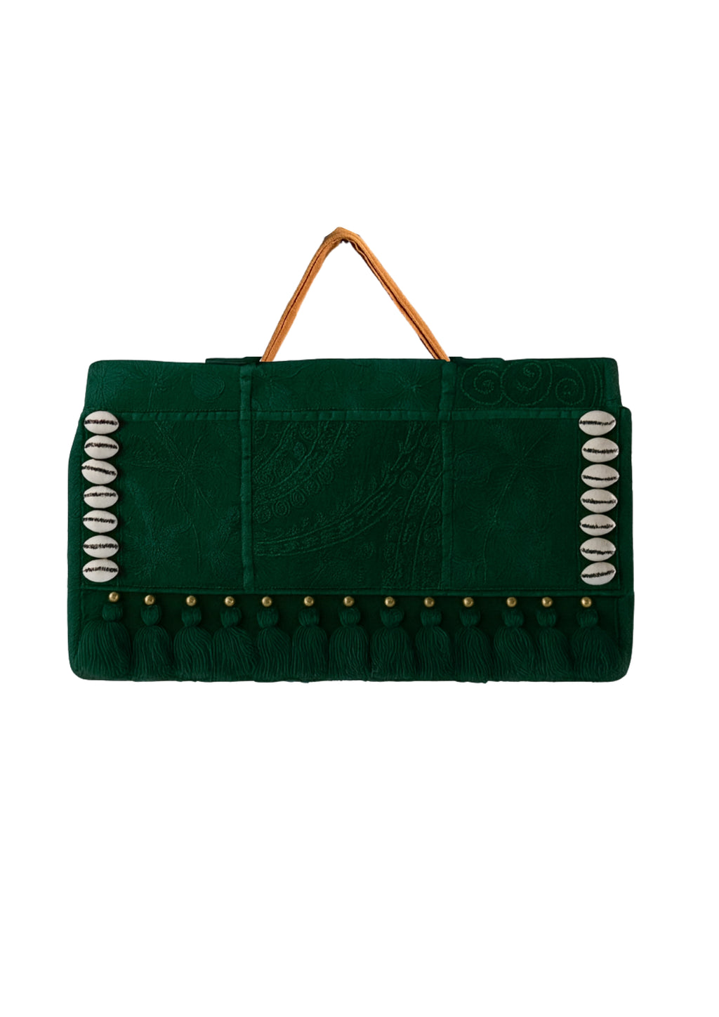 Ruhi - Luxury Handheld in Emerald Green - Banjara Bags