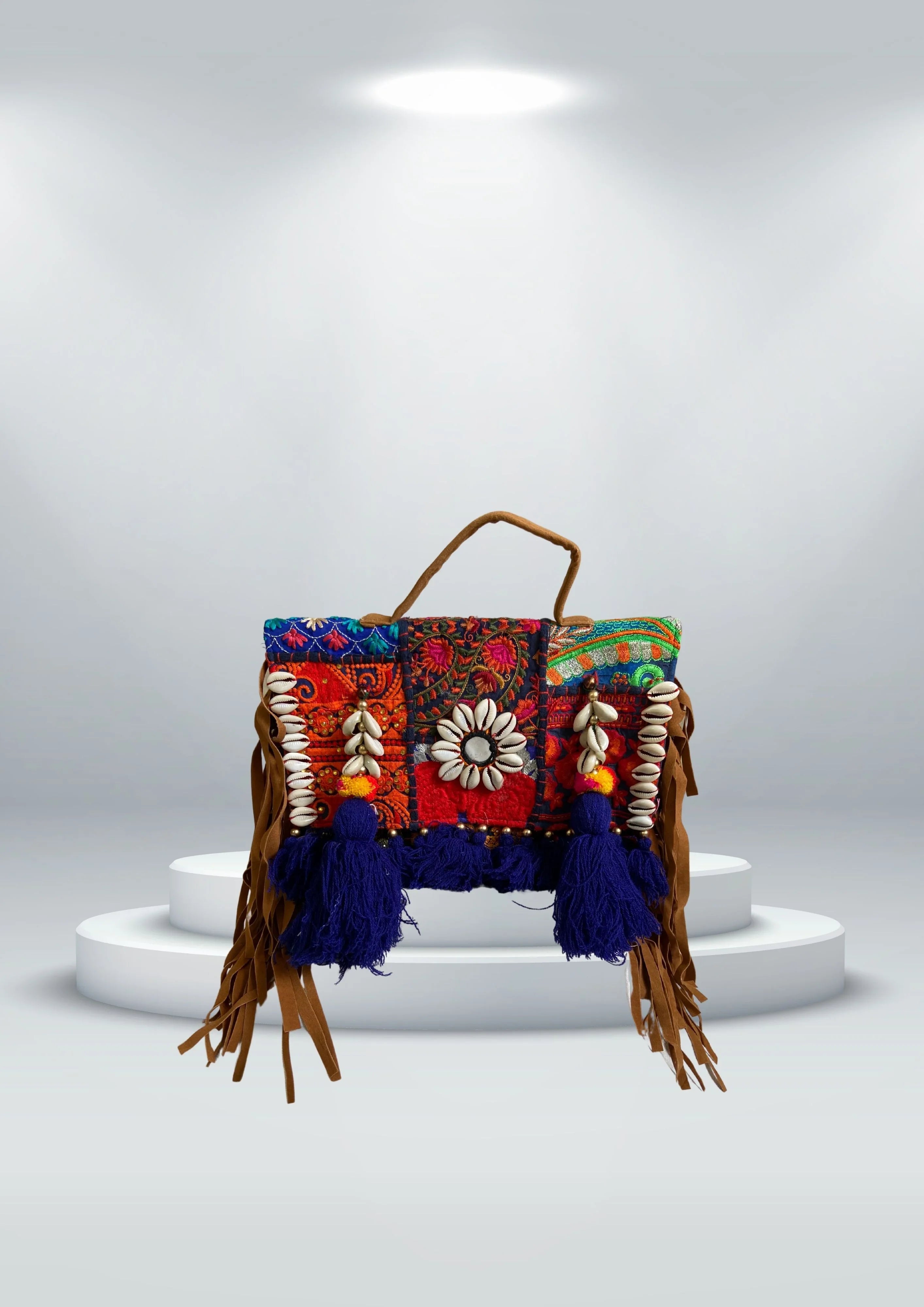 Ruhi - Soulful Elegance in Prussian Blue - Banjara Bags