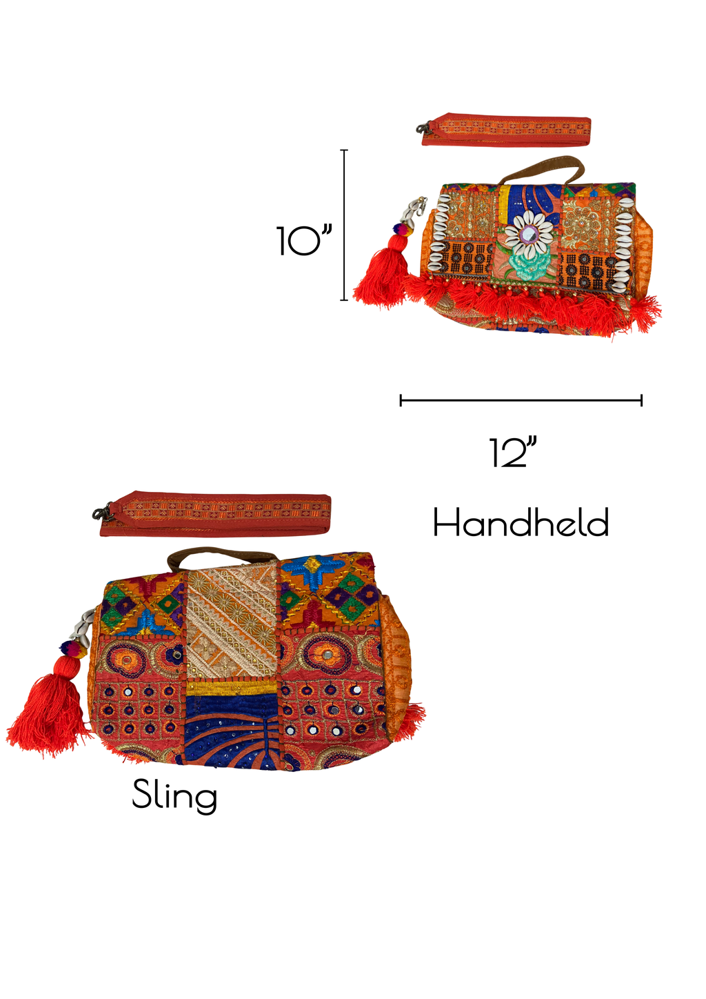 Ruhi R - Tangerine OrangeTassels