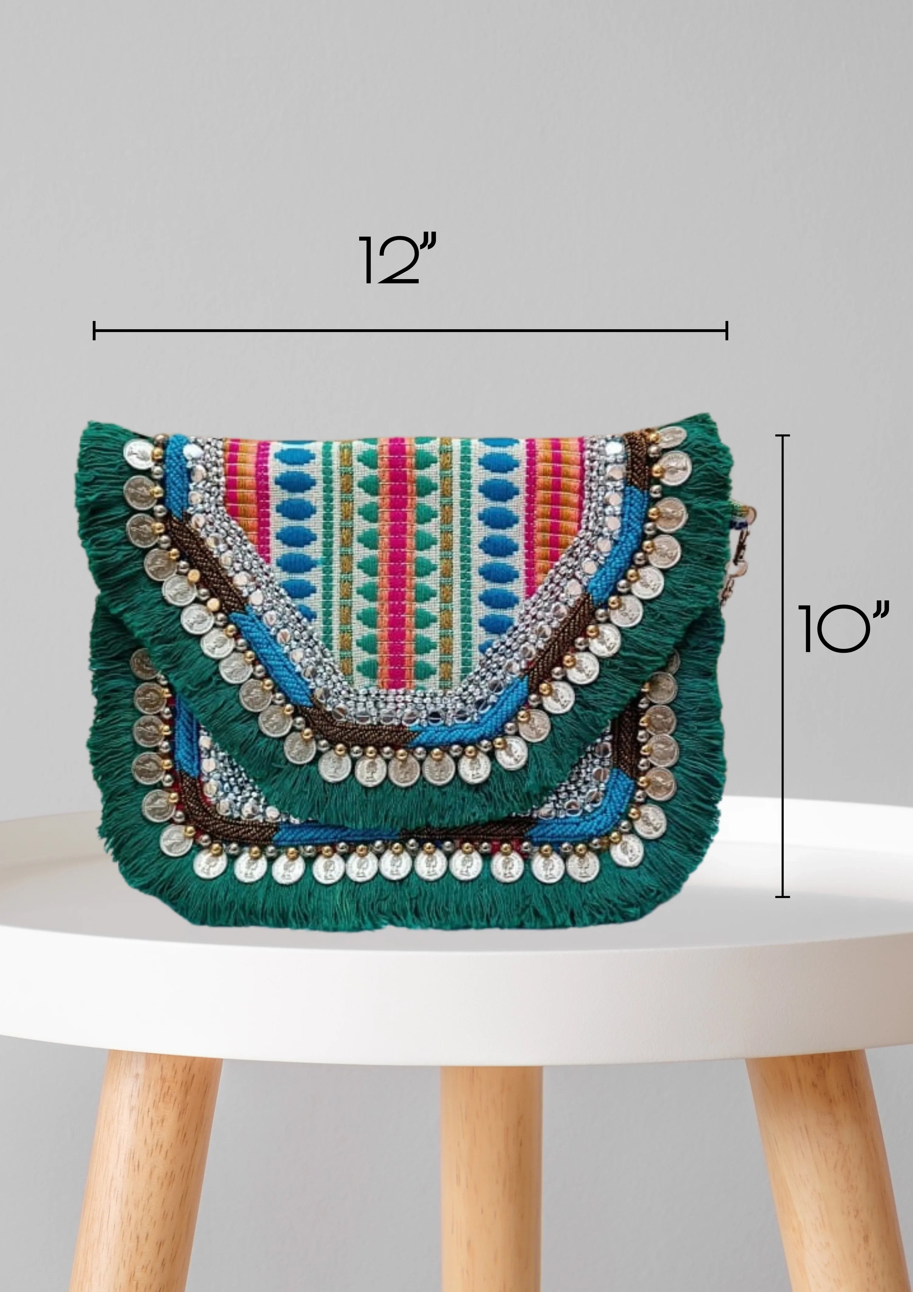 Athira - Emerald Green - Banjara Bags