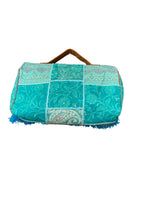 Ruhi - Luxury Handheld in Cyan Blue - Banjara Bags