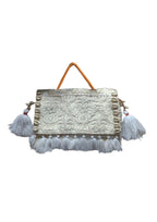 Ruhi - Luxury Handheld in Snow White - Banjara Bags