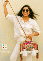 Ruhi - Soulful Elegance In Pearl White Tassels - Banjara Bags