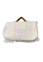 Ruhi - Luxury Handheld in Snow White - Banjara Bags