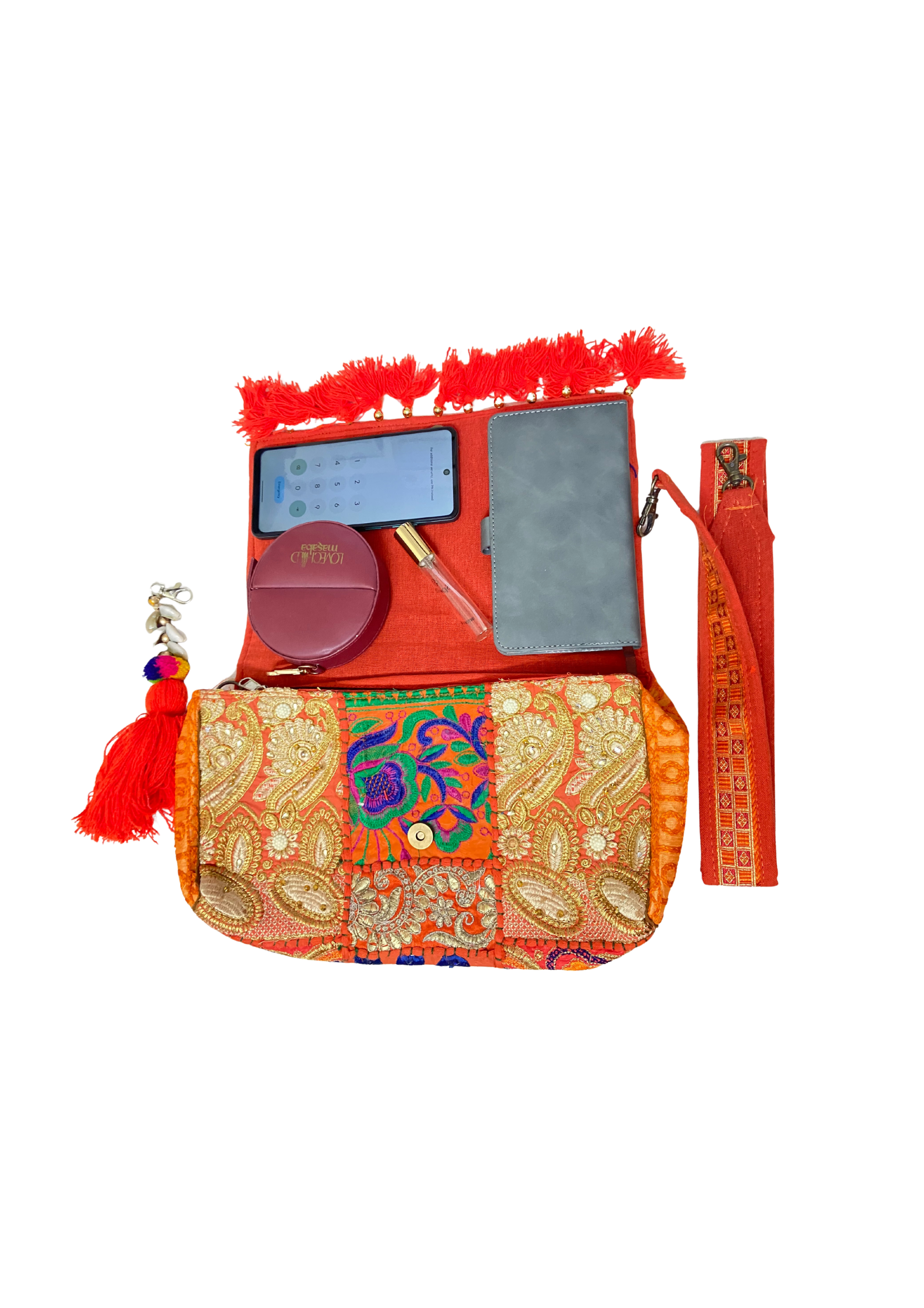 Ruhi R - Tangerine OrangeTassels