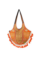 Mithra - Orange Tassles - Banjara Bags