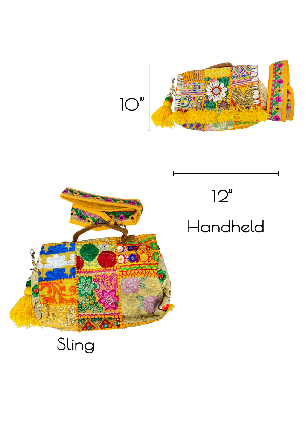 Ruhi R - Turmeric Yellow Tassels