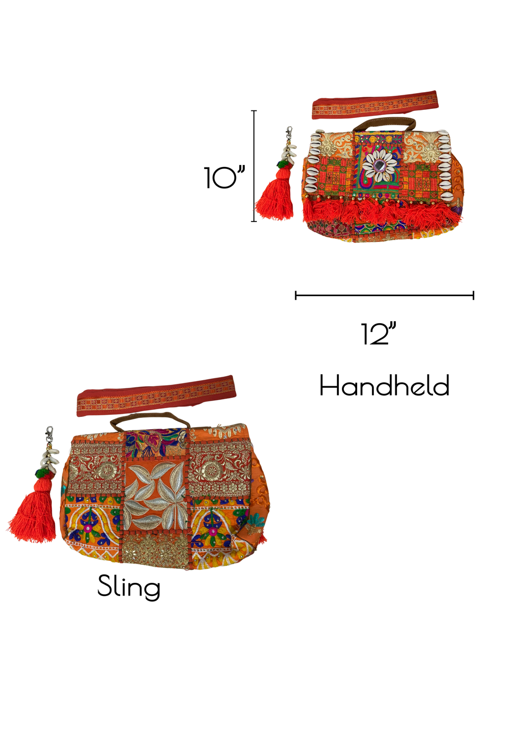 Ruhi R - Tangerine OrangeTassels