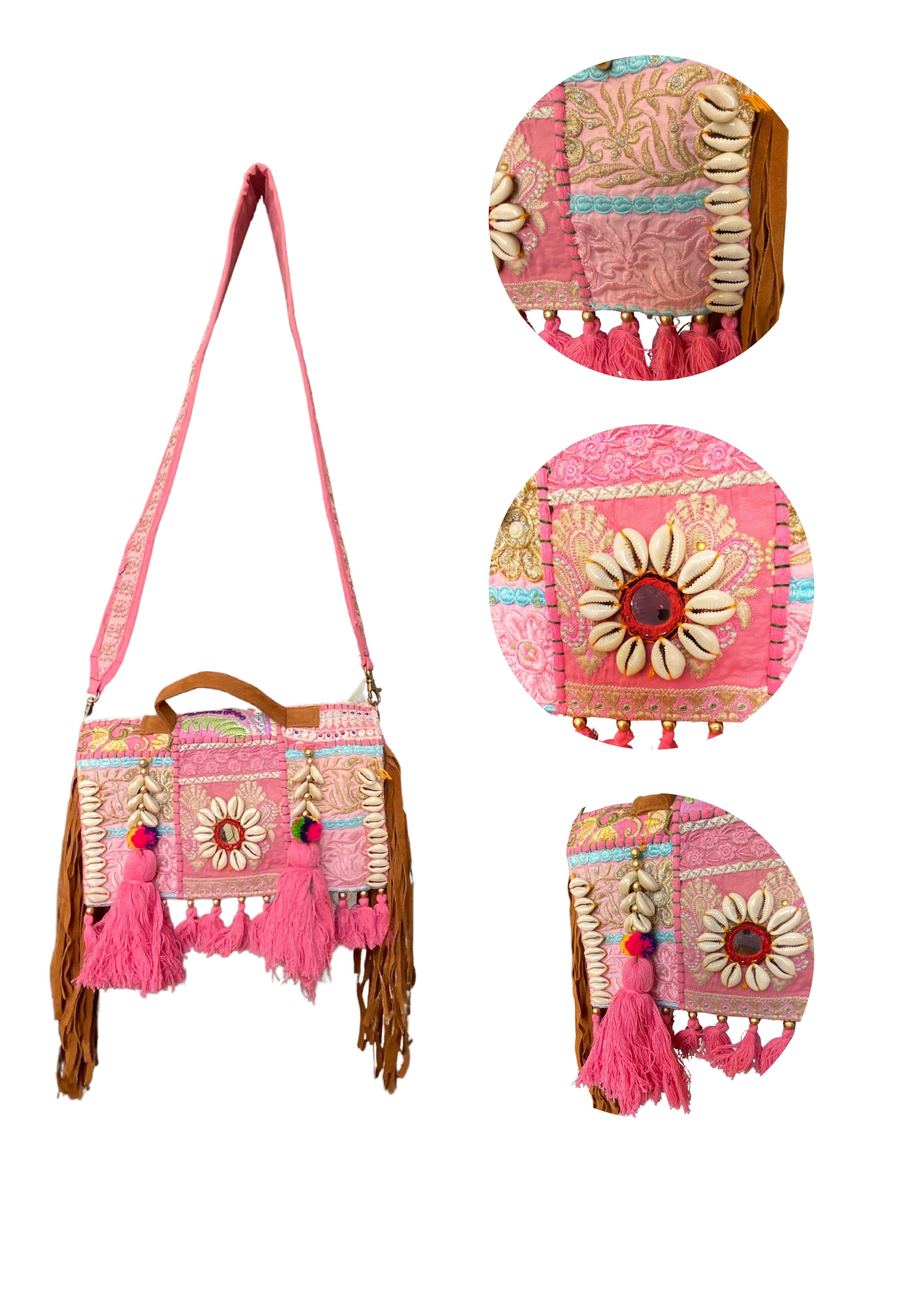 Ruhi - Soulful Elegance in Rose Pink - Banjara Bags