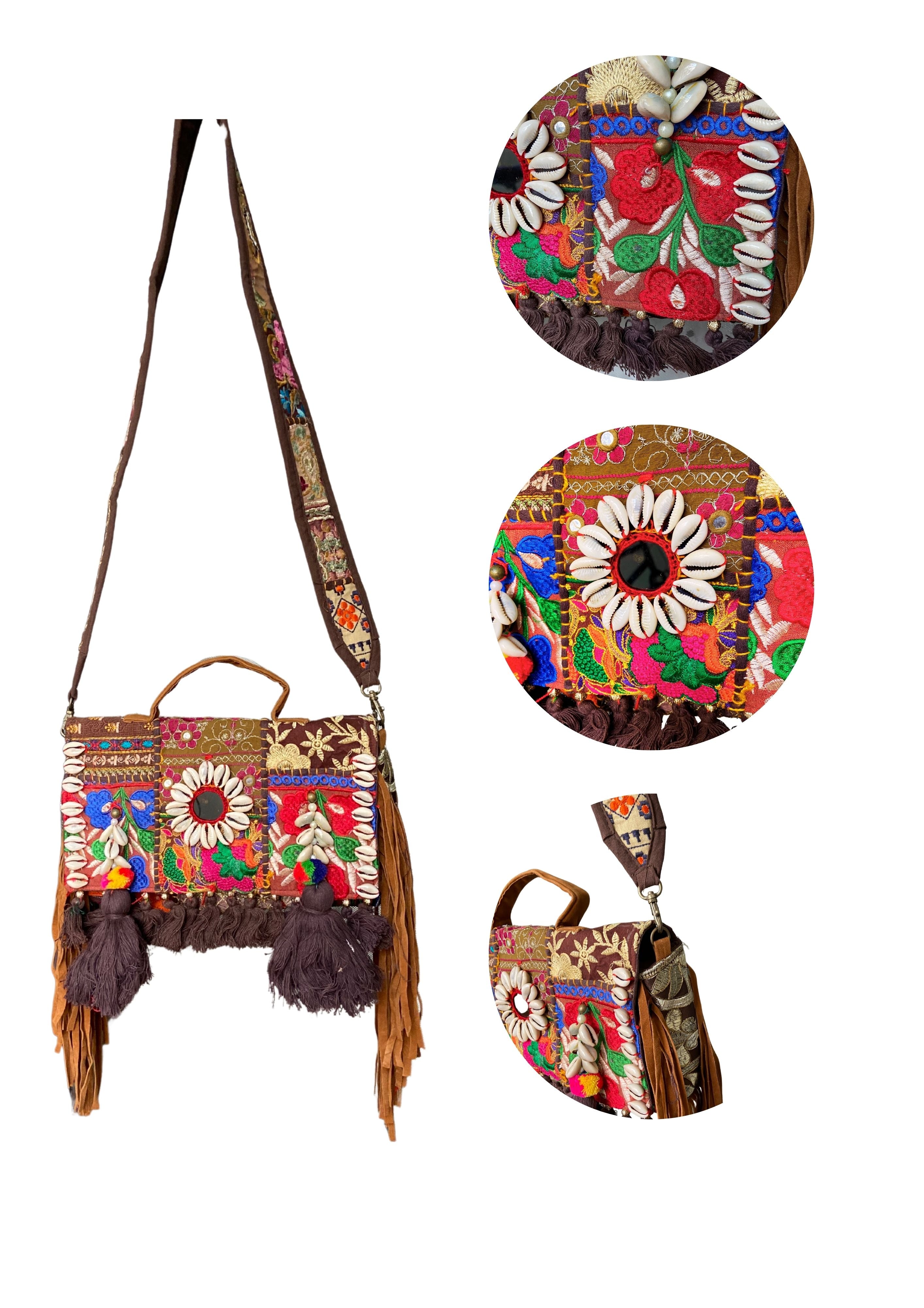 Ruhi - Soulful Elegance In Coffee Brown - Banjara Bags