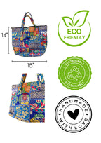 Manya - Royal Blue and Gold - Banjara Bags