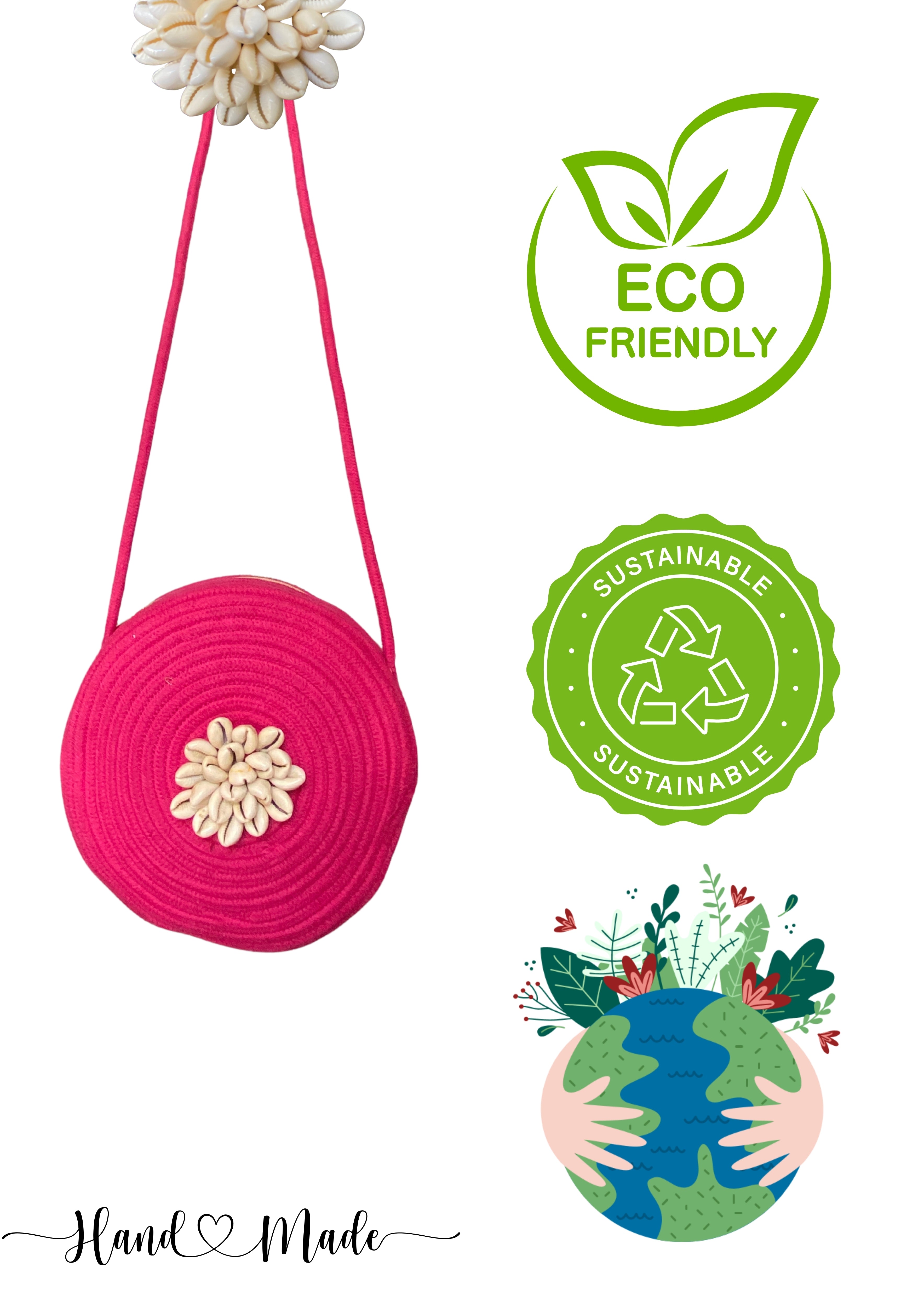 Amaira - Circle Sling in Hot Pink - Banjara Bags