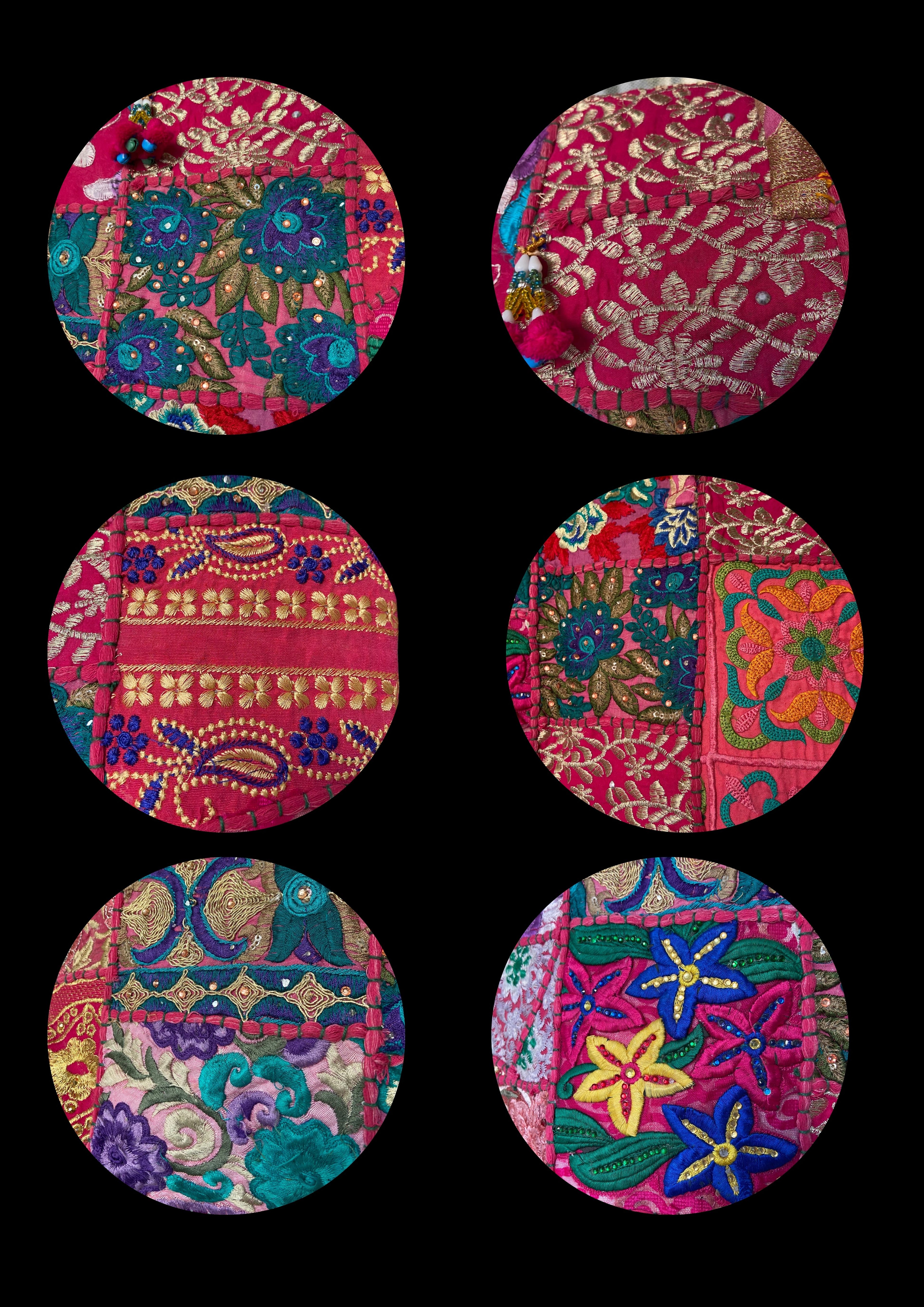 Manya - Rani Pink and Gold - Banjara Bags