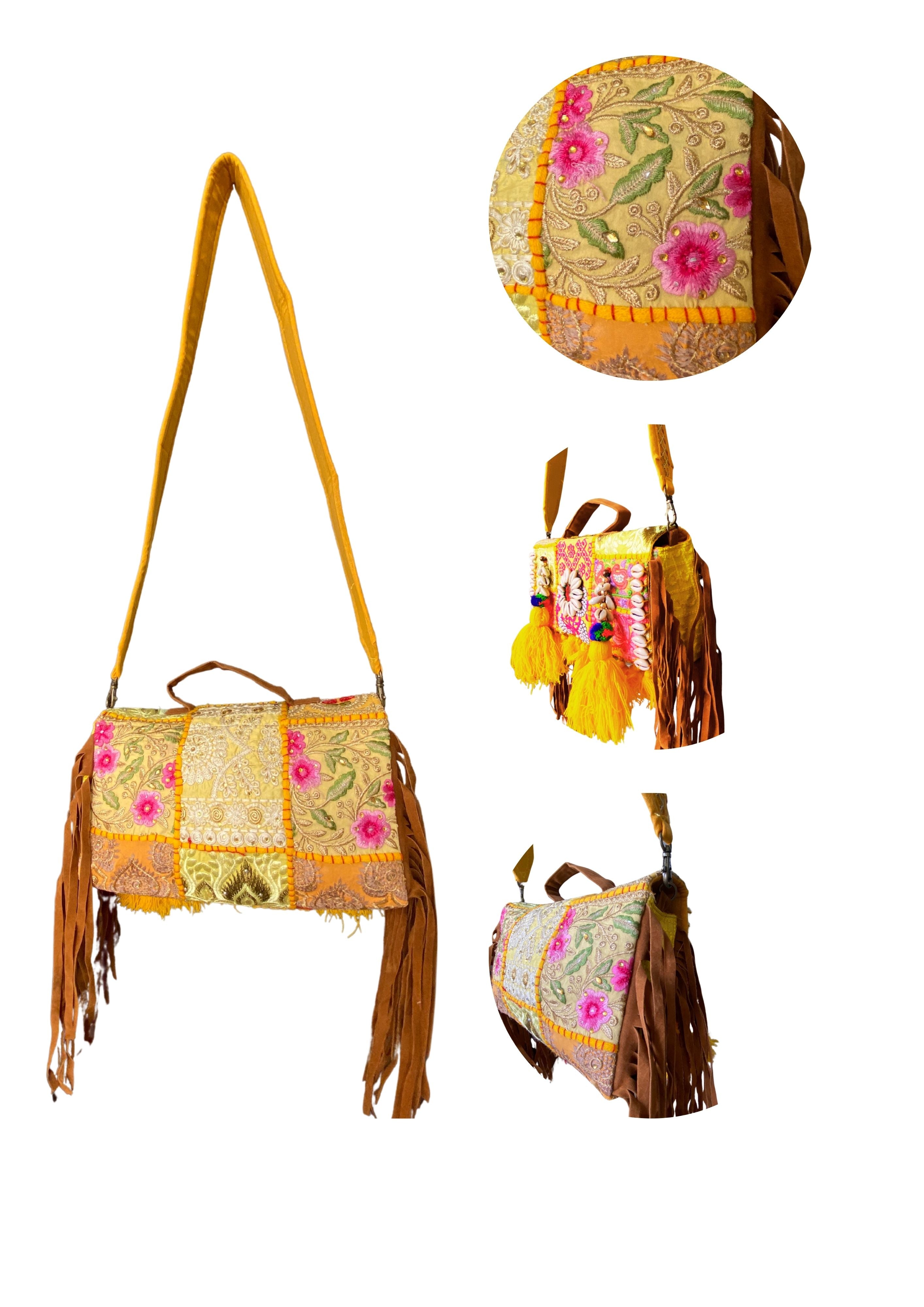 Ruhi - Soulful Elegance in Sunflower Yellow - Banjara Bags