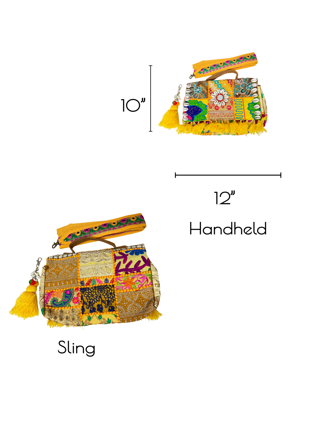 Ruhi R - Turmeric Yellow Tassels