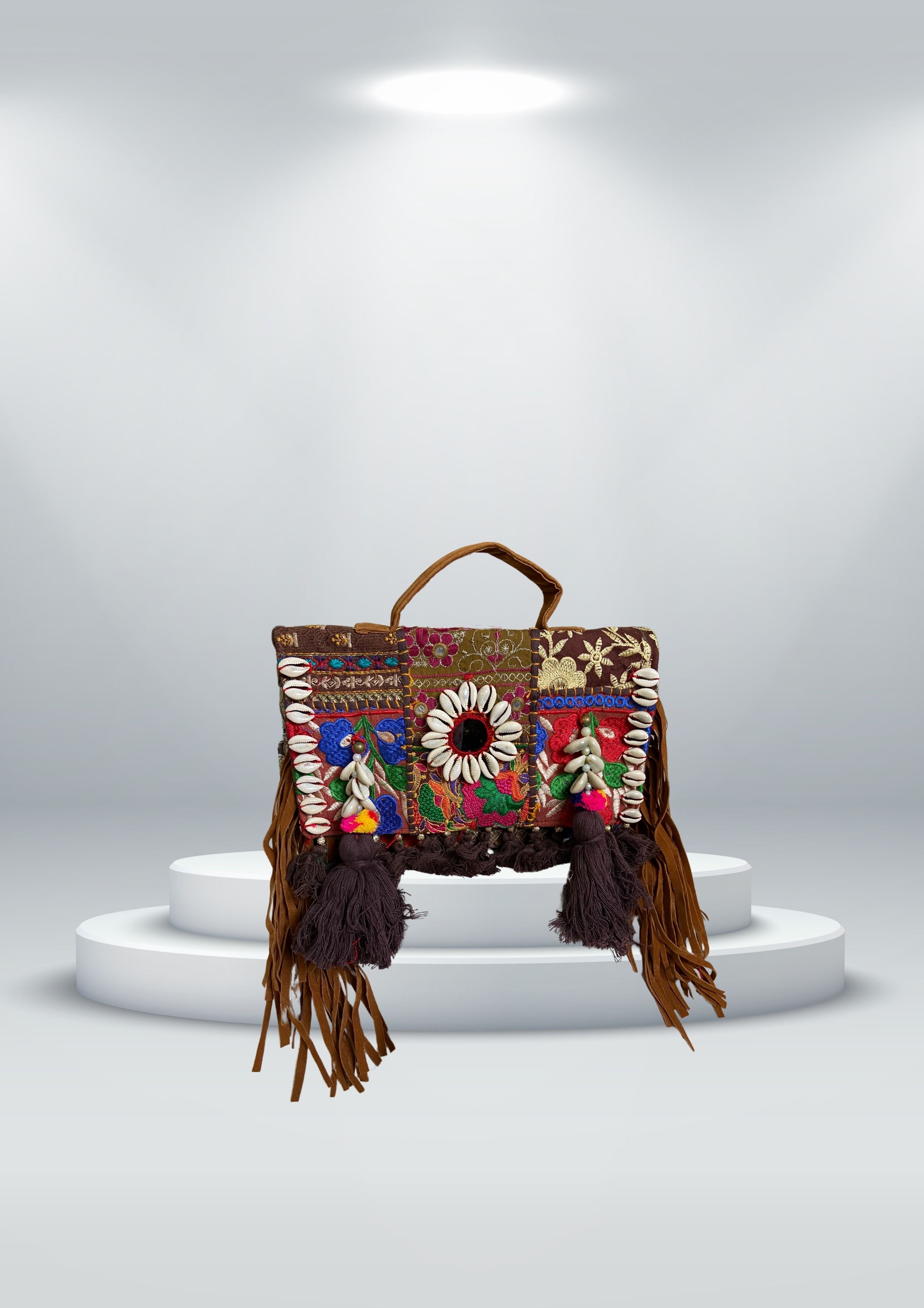 Ruhi - Soulful Elegance In Coffee Brown - Banjara Bags